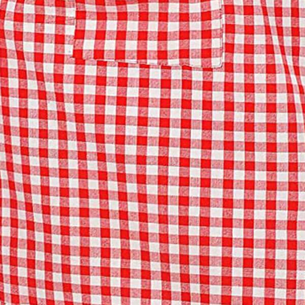 Red Customized Kitchen Unisex Apron with Cap
