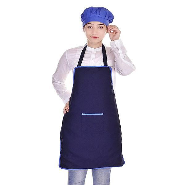 Blue Customized Apron With Large Pockets (70x80 Cms)