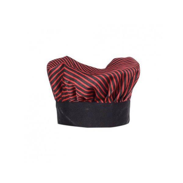 Red Customized Adjustable Strap Contrast Hat Cooking Cap