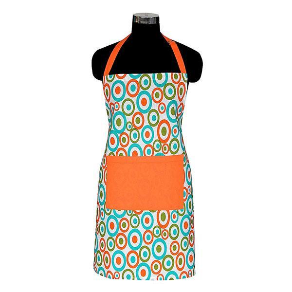Multi-Color Customized Cotton Designer Aprons, Sized 65cm in width and 80cm in Length with 1 Center Pocket