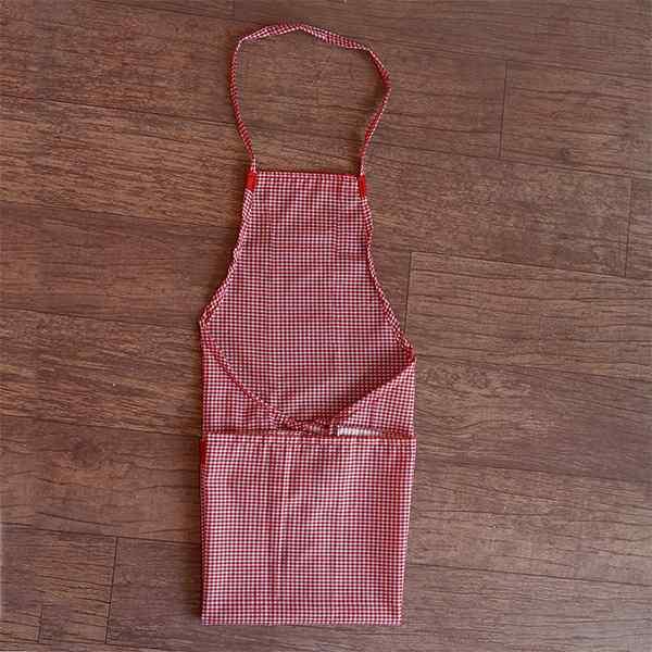 Red Blue Customized Waterproof Apron With Side Pocket- Set of 2