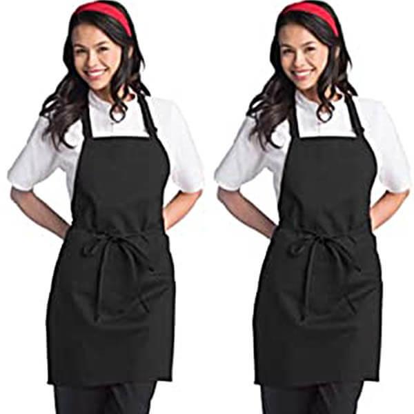 Black Customized Kitchen Apron (Pack of 2)