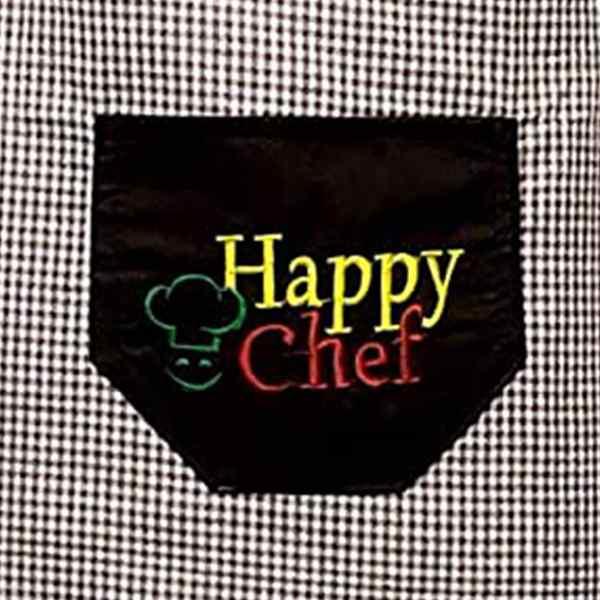 Checkered Customized Waterproof Apron with Multipurpose Front Large Embroidered Pocket (Pack of 3)