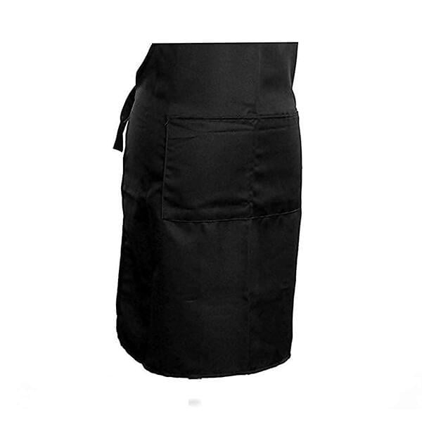 Black Customized Water Resistant Polyester Apron Set Of 3