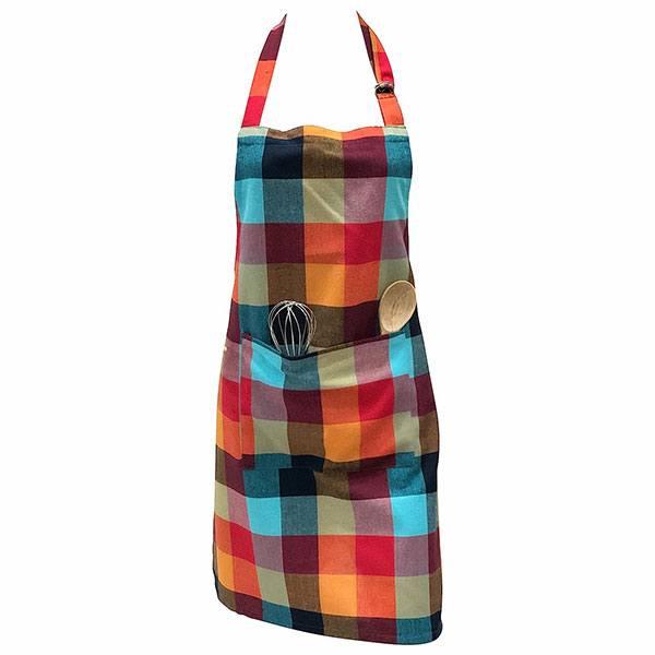 Multi-Color Customized Cotton Kitchen Apron with Centre Pocket, Strong and Durable Cotton