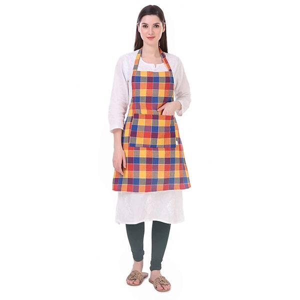 Multi-Color Customized Apron with Center Pocket and Adjustable Neck Metal