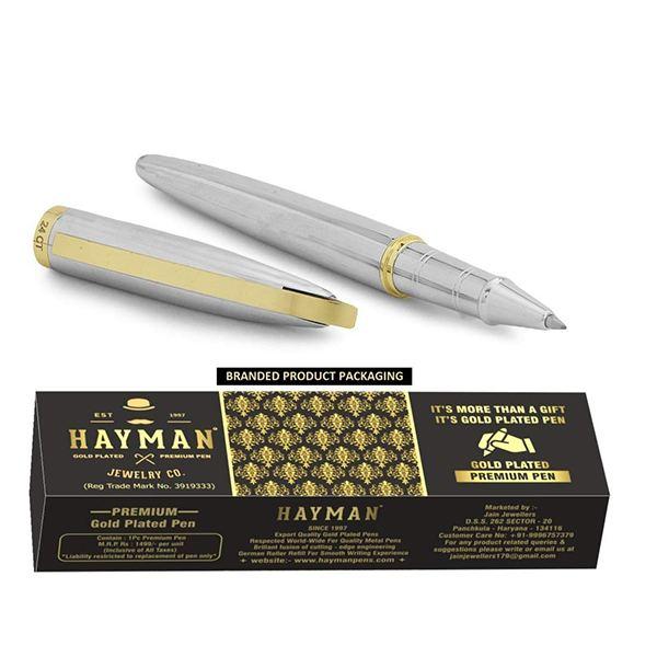 Gold Customized Hayman 24 CT Designer Roller Ball Pen