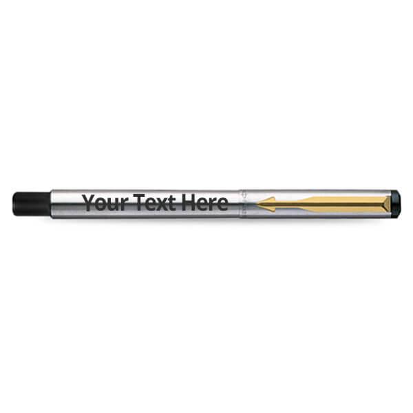 Silver Customized Parker Moments Vector Gold Trim Ball Pen