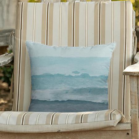 Waves Design  Customized Photo Printed Cushion