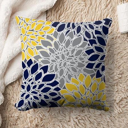 Flower Pattern Design Customized Photo Printed Cushion