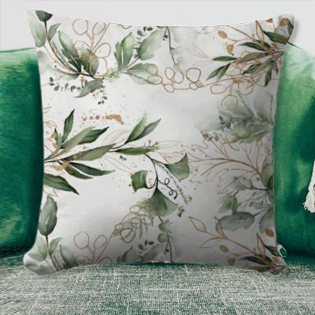 Leaf Abstract Design Customized Photo Printed Cushion