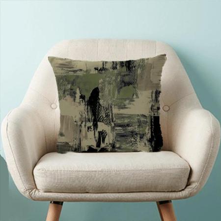 Canvas Stroke Design Customized Photo Printed Cushion