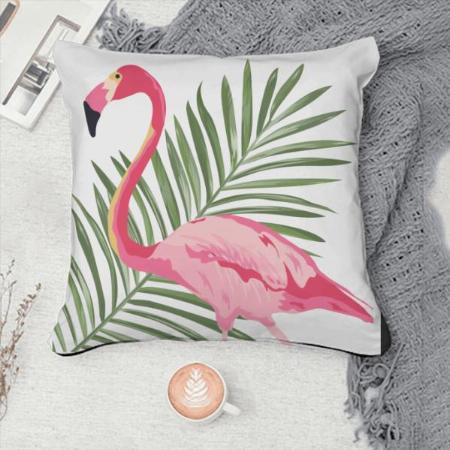 Flamingo Bird Design Customized Photo Printed Cushion