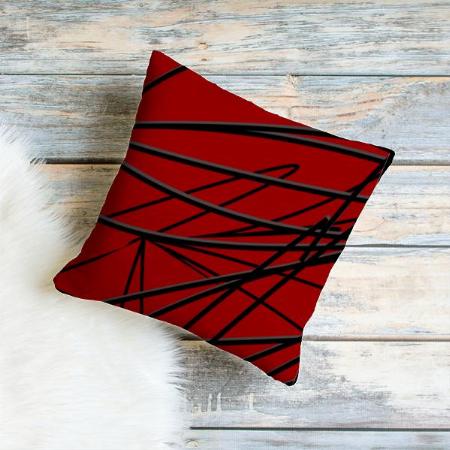 Sketch Abstract Design Customized Photo Printed Cushion
