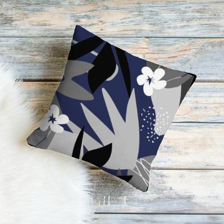 Floral Abstract Design Customized Photo Printed Cushion