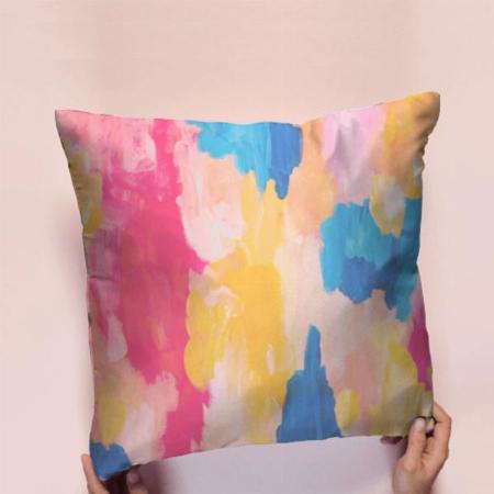 Water Color Stroke Customized Photo Printed Cushion
