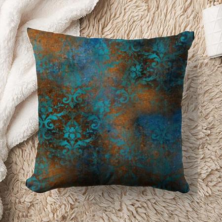 Blue pattern Design Customized Photo Printed Cushion