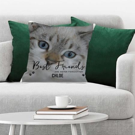 Best Friends Never Forgotten Customized Photo Printed Cushion