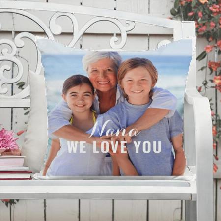 We Love You Design Photo Customized Photo Printed Cushion