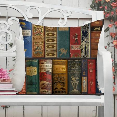 Books Design Customized Photo Printed Cushion