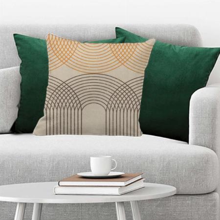 Line Art Design Customized Photo Printed Cushion
