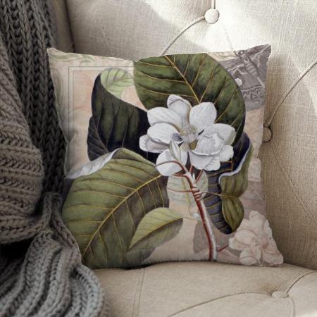Flower Design Customized Photo Printed Cushion