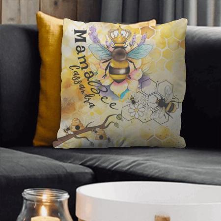 Mama Bee Mama's Little Blessing Customized Photo Printed Cushion