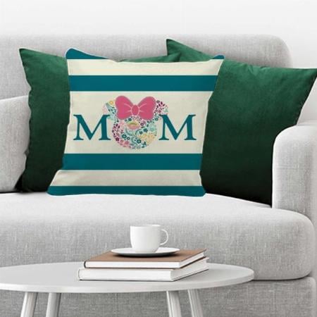 Line Art Mom Design Customized Photo Printed Cushion