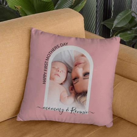 Happy Mothers Day Arch Photo Customized Photo Printed Cushion