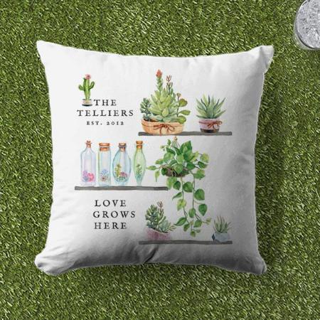Plant Lover Design Customized Photo Printed Cushion