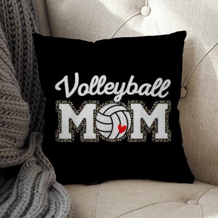 Volleyball Mom Design Customized Photo Printed Cushion
