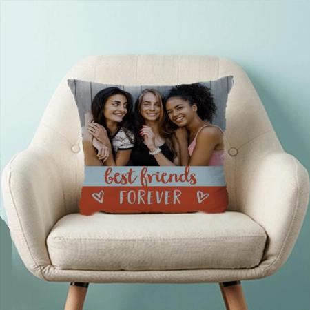 Best Friends Forever Customized Photo Printed Cushion