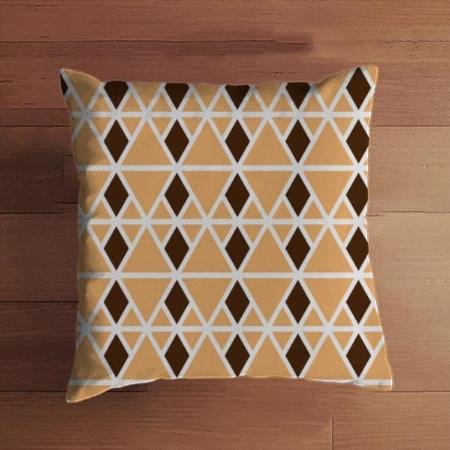 Diamond Pattern Design Customized Photo Printed Cushion