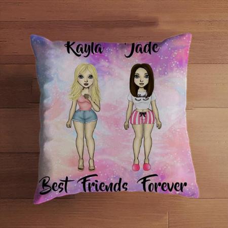 Best Friend Forever Customized Photo Printed Cushion