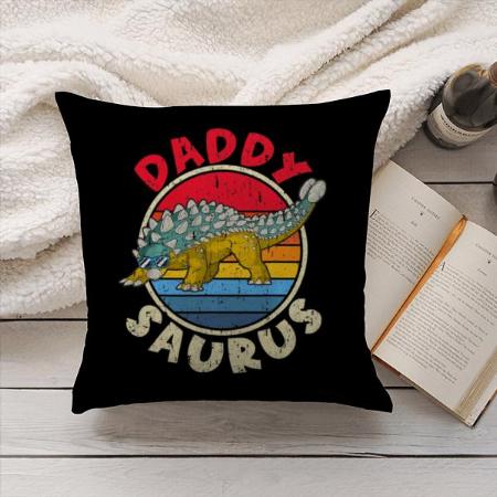 Daddy Saurus Customized Photo Printed Cushion
