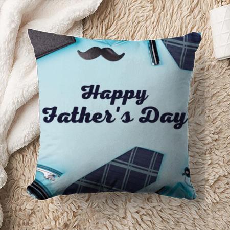 Happy Father's Day Customized Photo Printed Cushion