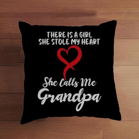 Grandpa Design Customized Photo Printed Cushion