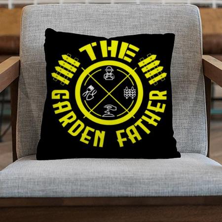 The Garden Father Customized Photo Printed Cushion