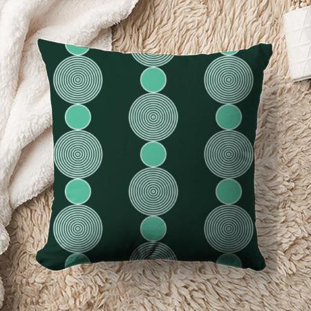 Circle Pattern Design Customized Photo Printed Cushion