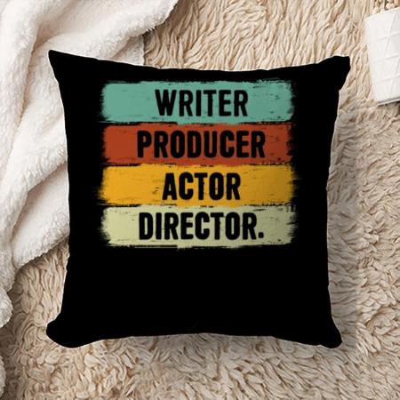 Film Maker Designer Customized Photo Printed Cushion