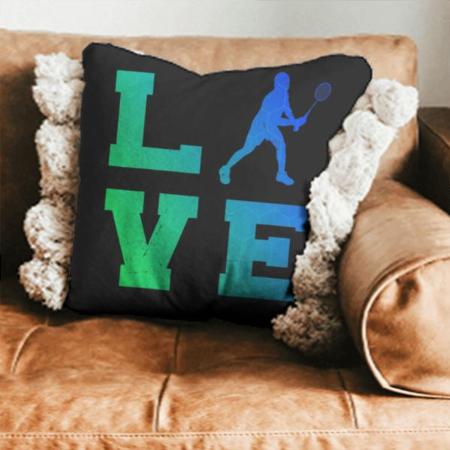 Love Badmintone Customized Photo Printed Cushion