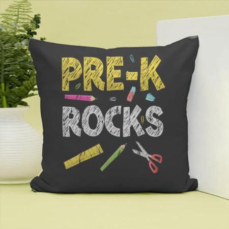 Pre-K Rocks Customized Photo Printed Cushion