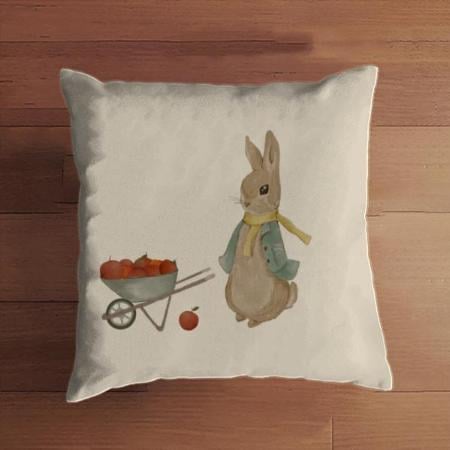 Rabbit Design Customized Photo Printed Cushion