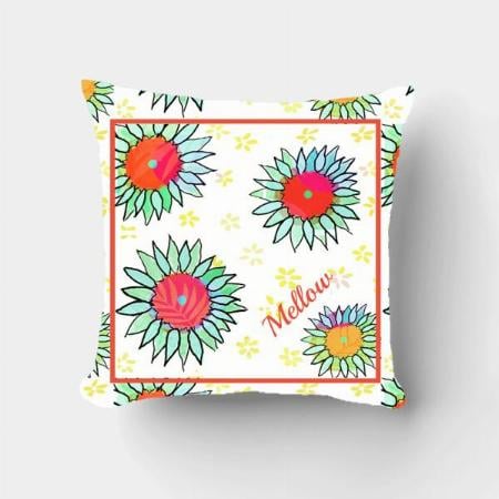 Floral Graphic Love Customized Photo Printed Cushion