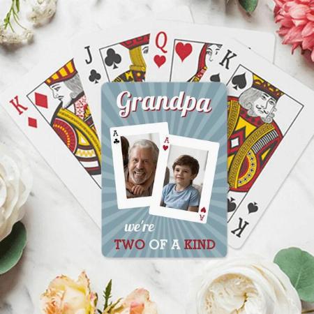 Two of a Kind Design Photo Customized Photo Printed Playing Cards