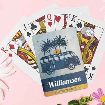 Summer Vacation Design Customized Photo Printed Playing Cards