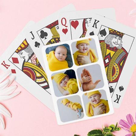 6 Photo Customized Photo Printed Playing Cards