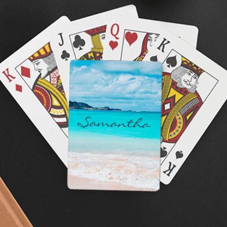 Sea Design Customized Photo Printed Playing Cards