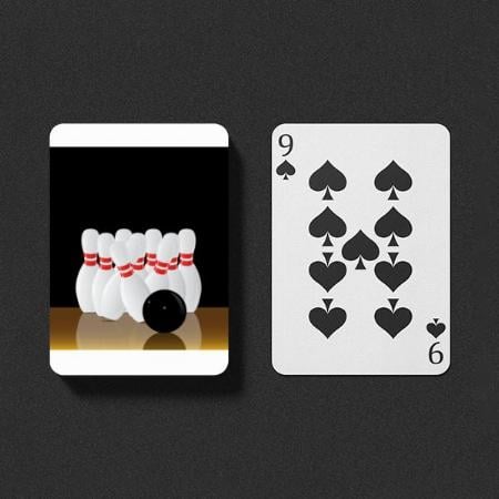 Bowling Ball Game Customized Photo Printed Playing Cards