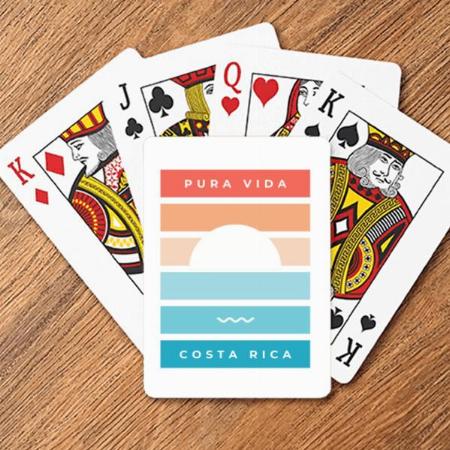 Pura Vida Design Customized Photo Printed Playing Cards